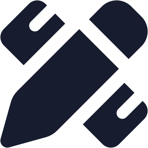 Icon eines Lineals und eines Bleistifts