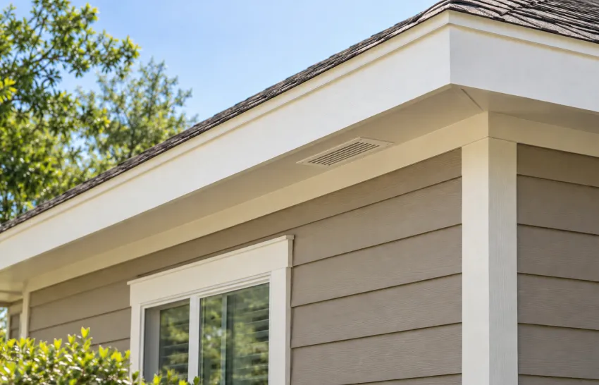 Home exterior with updated siding color