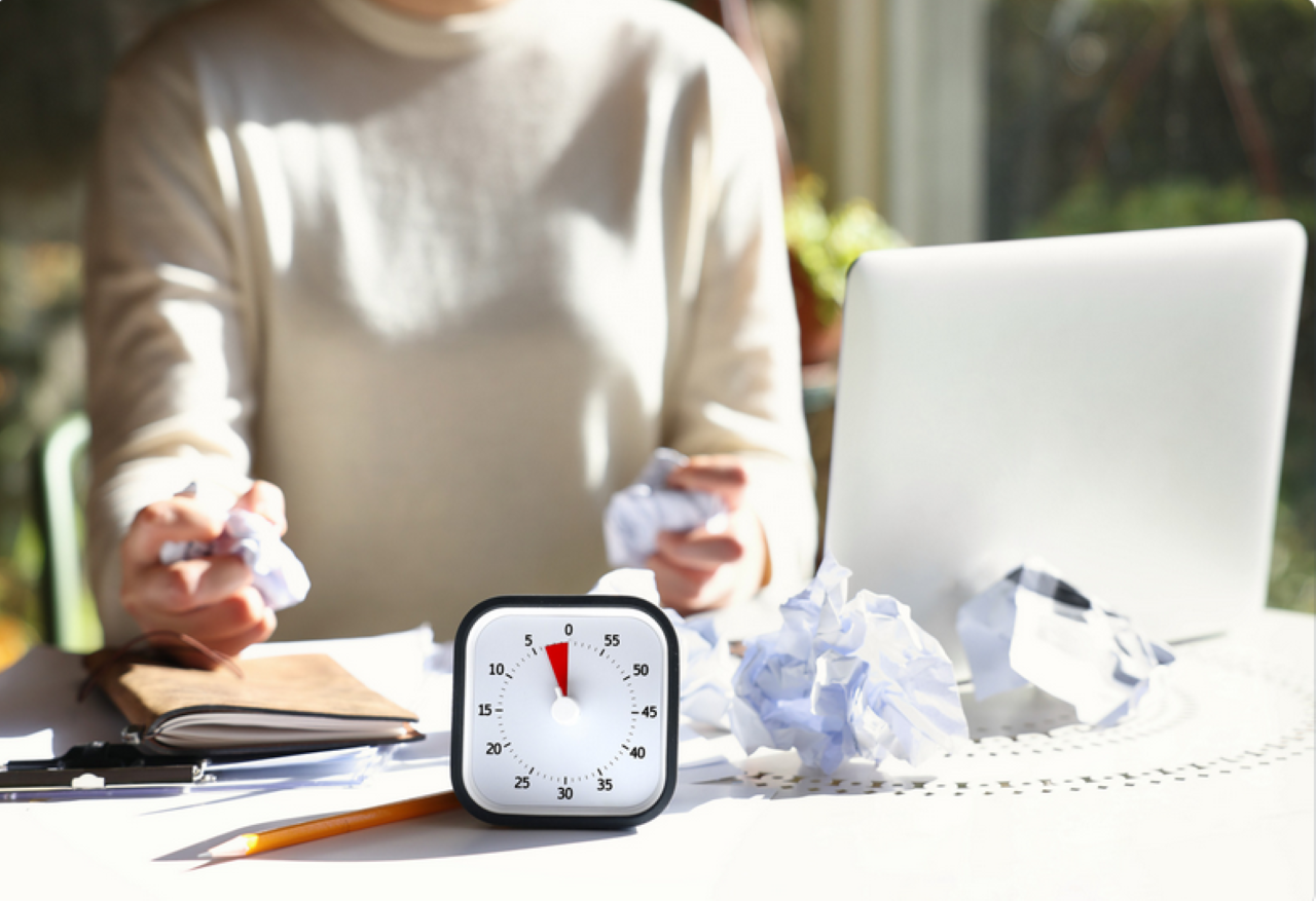 use a timer to test time in order to simulate exam papers, which helps with anxiety and exam stress