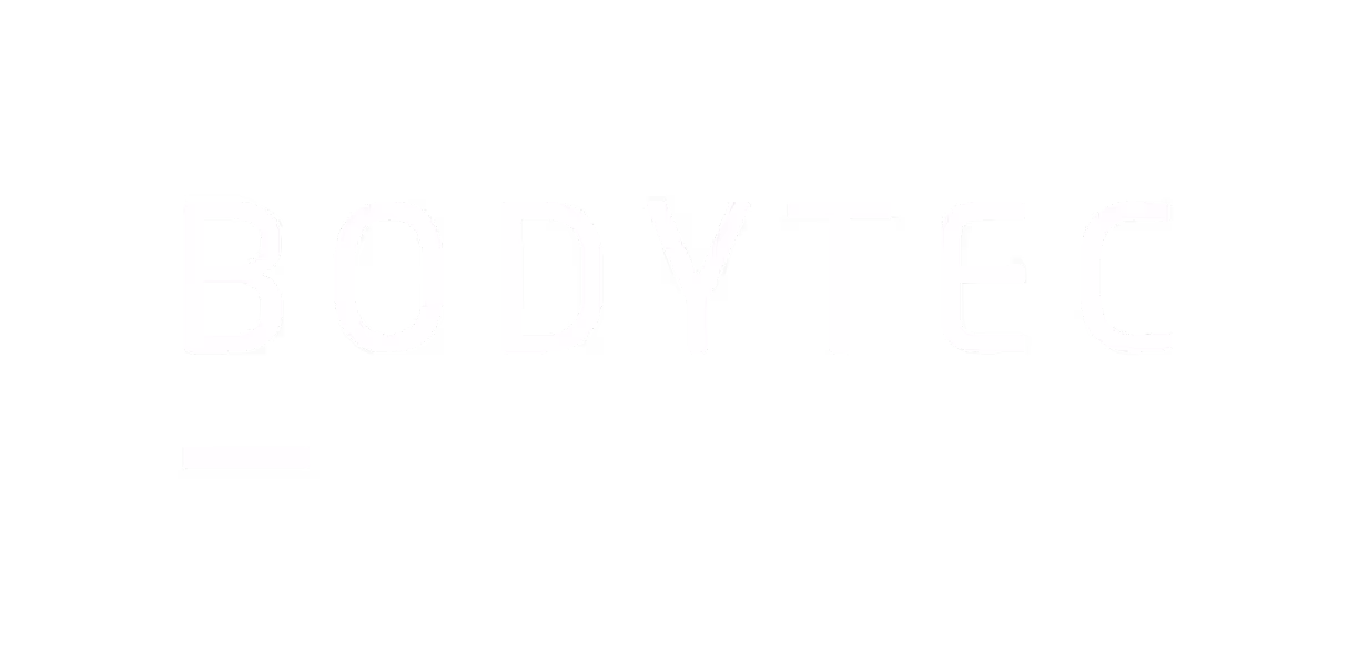 White text logo displaying the word BODYTEC on a black background.