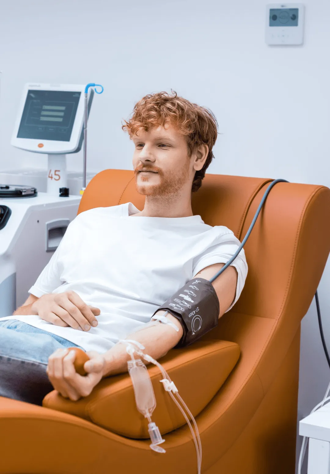 man plasma donation