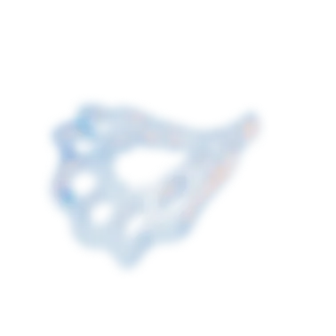 3d shape in blue, customized according to PPTA's branding