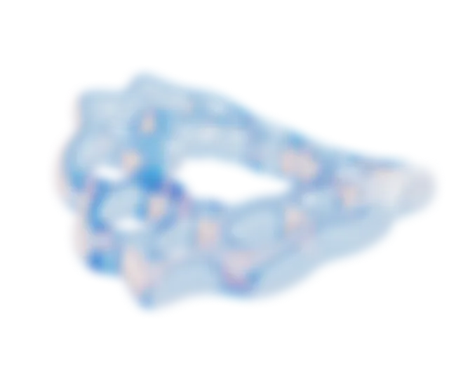 3d shape in blue, customized according to PPTA's branding