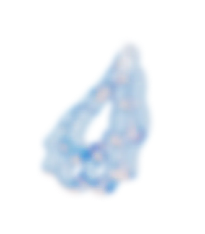 3d shape in blue, customized according to PPTA's branding