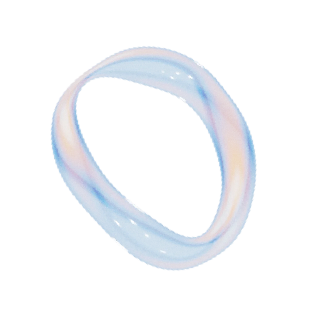 Protein 3d shape in blue, customized according to PPTA's branding.