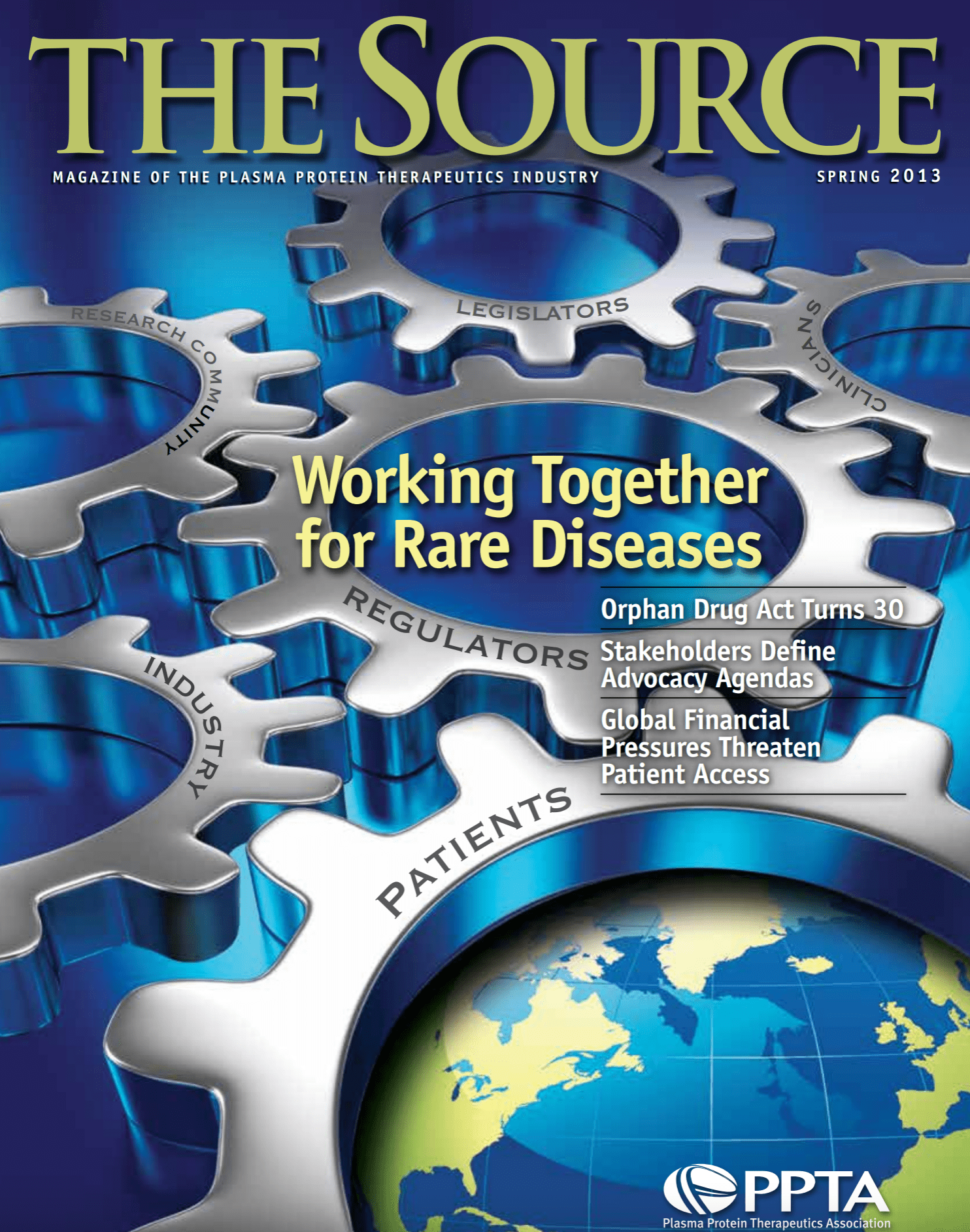 The source Magazine cover of Spring 2013