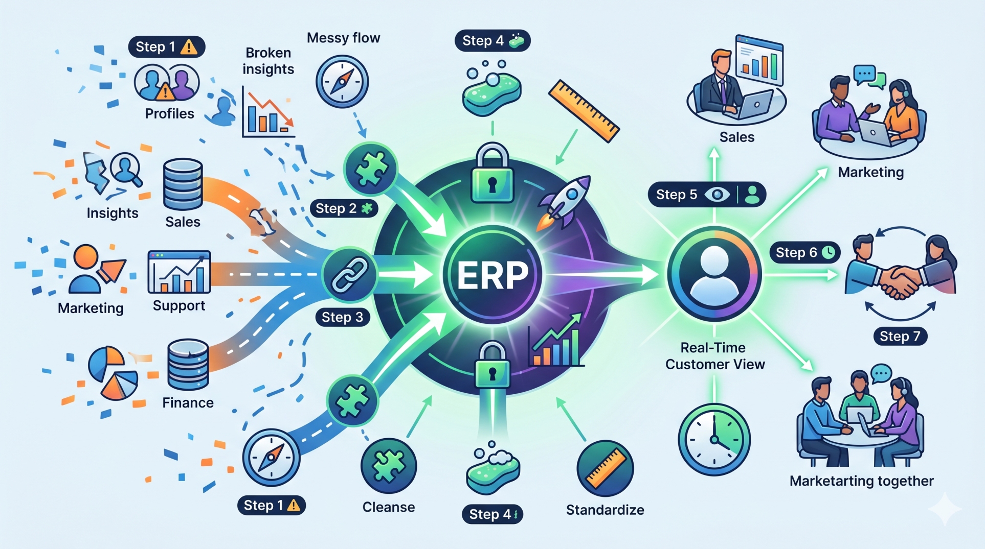 Customer Data Unification Through ERP Platforms