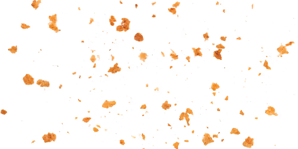 Pieces of crispy corndog