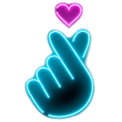 Korean heart crosser to the left