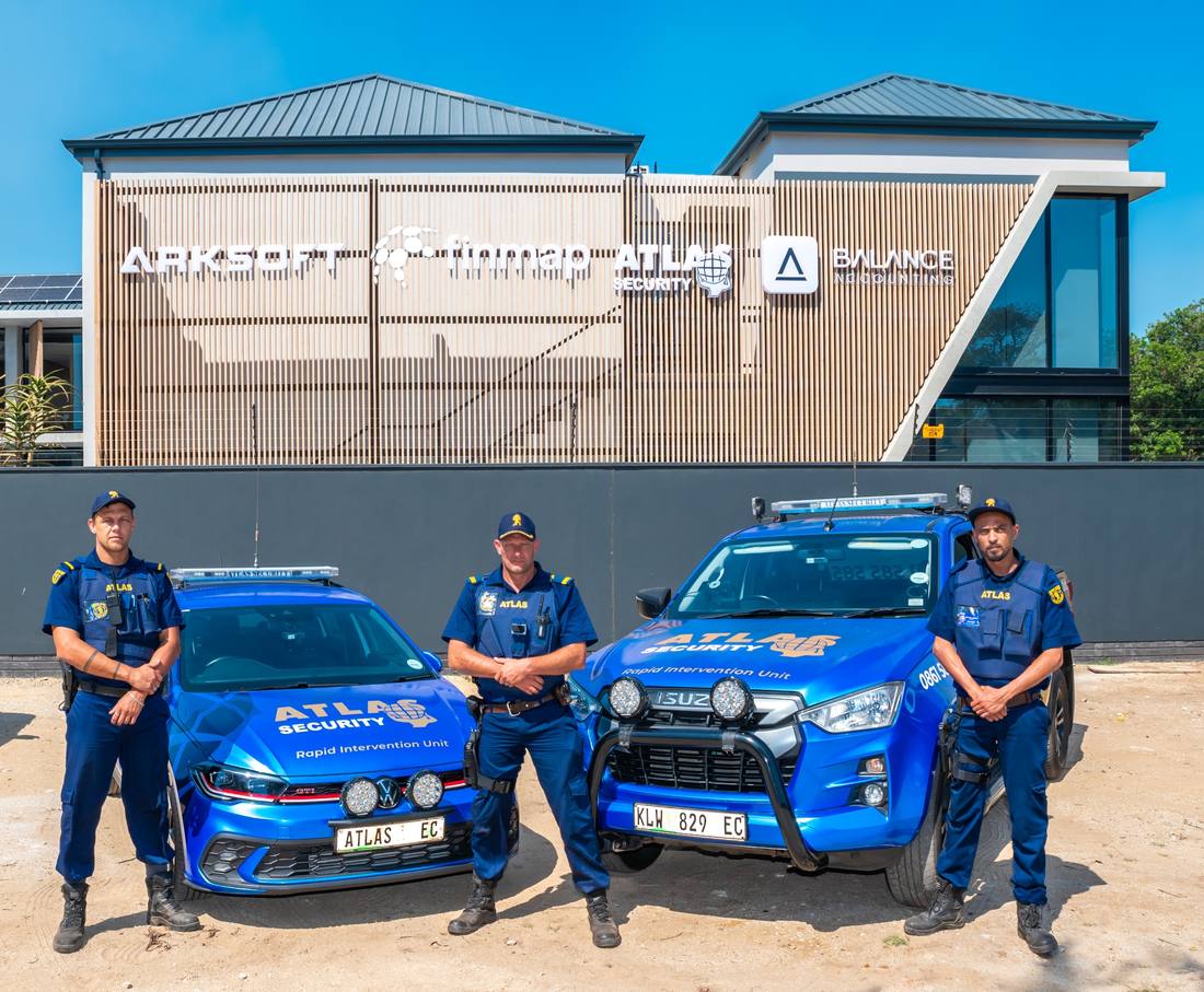 Atlas Security officers and response vehicles