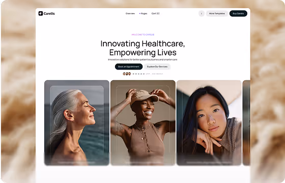 Healthcare and medtech Webflow Template