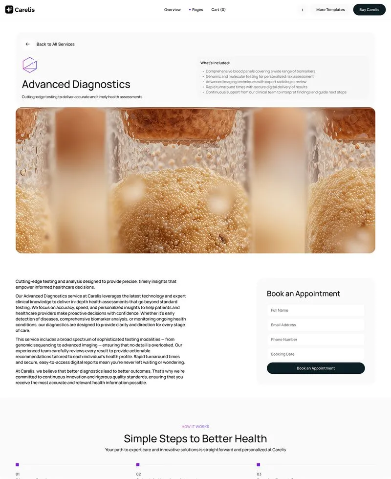 Healthcare and medtech Webflow Template