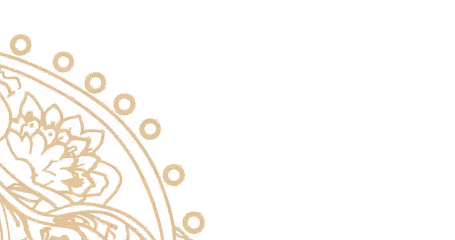 Decorative gold floral and leaf pattern
