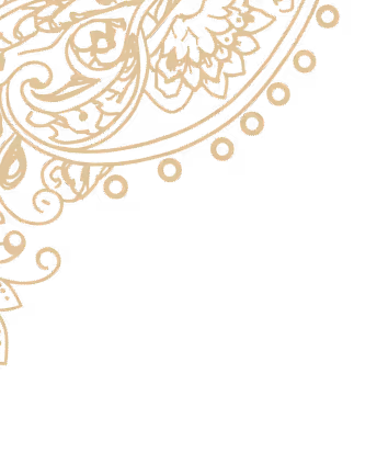 Decorative gold floral and paisley pattern