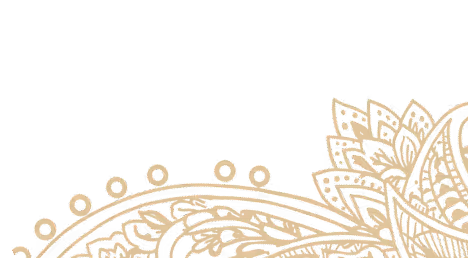 Decorative gold floral and paisley pattern