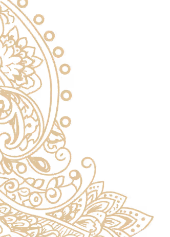 Decorative beige floral paisley pattern