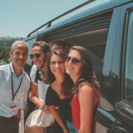 Kunden des "Athens Taxi Hub"