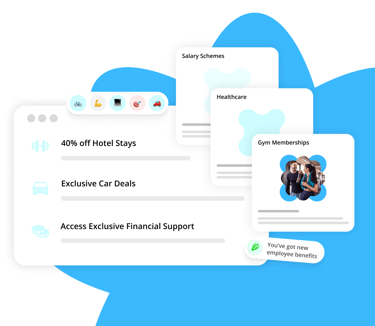 messages and social media post overlay