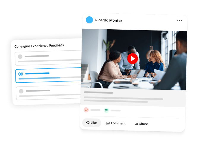 messages and social media post overlay