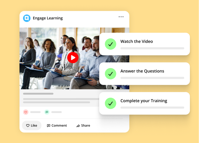  messages and social media post overlay