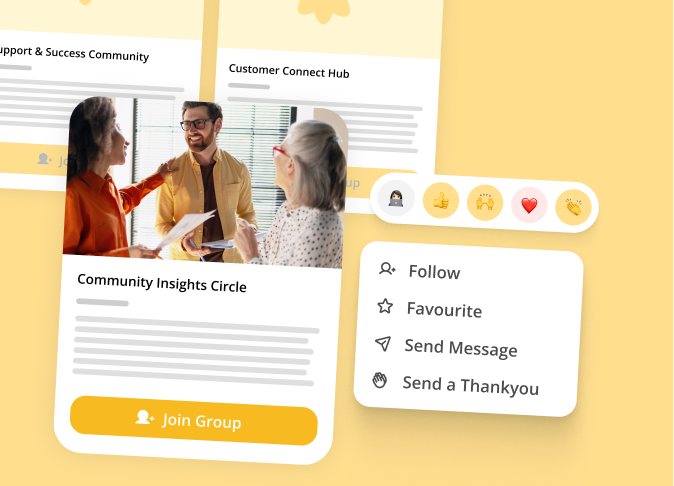 messages and social media post overlay