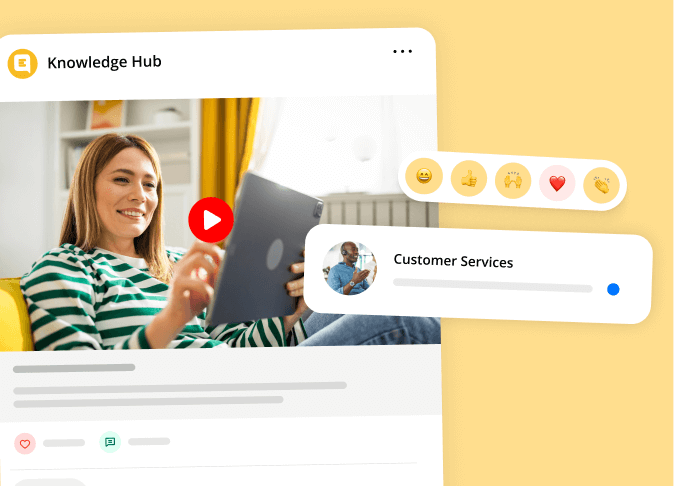 messages and social media post overlay