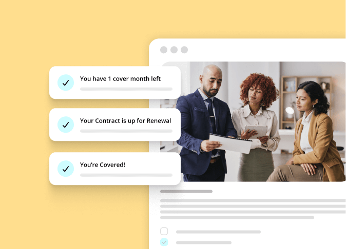  messages and social media post overlay