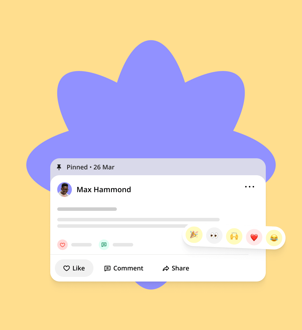 messages and social media post overlay