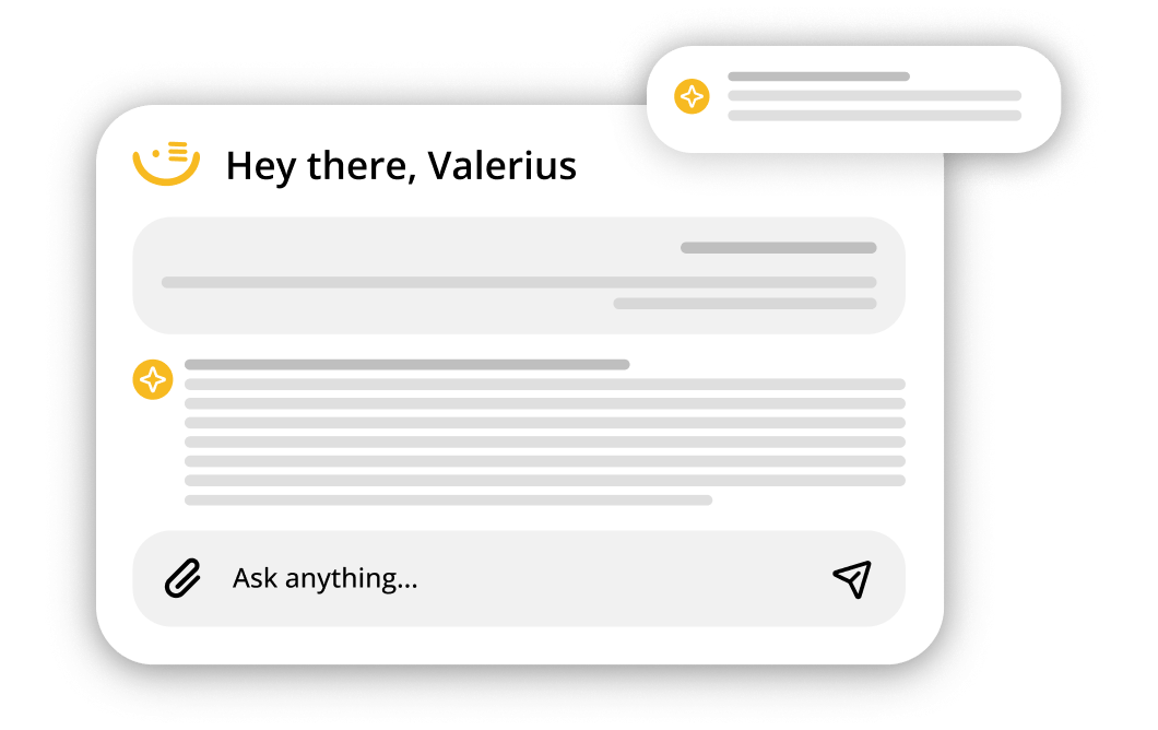 messages and social media post overlay