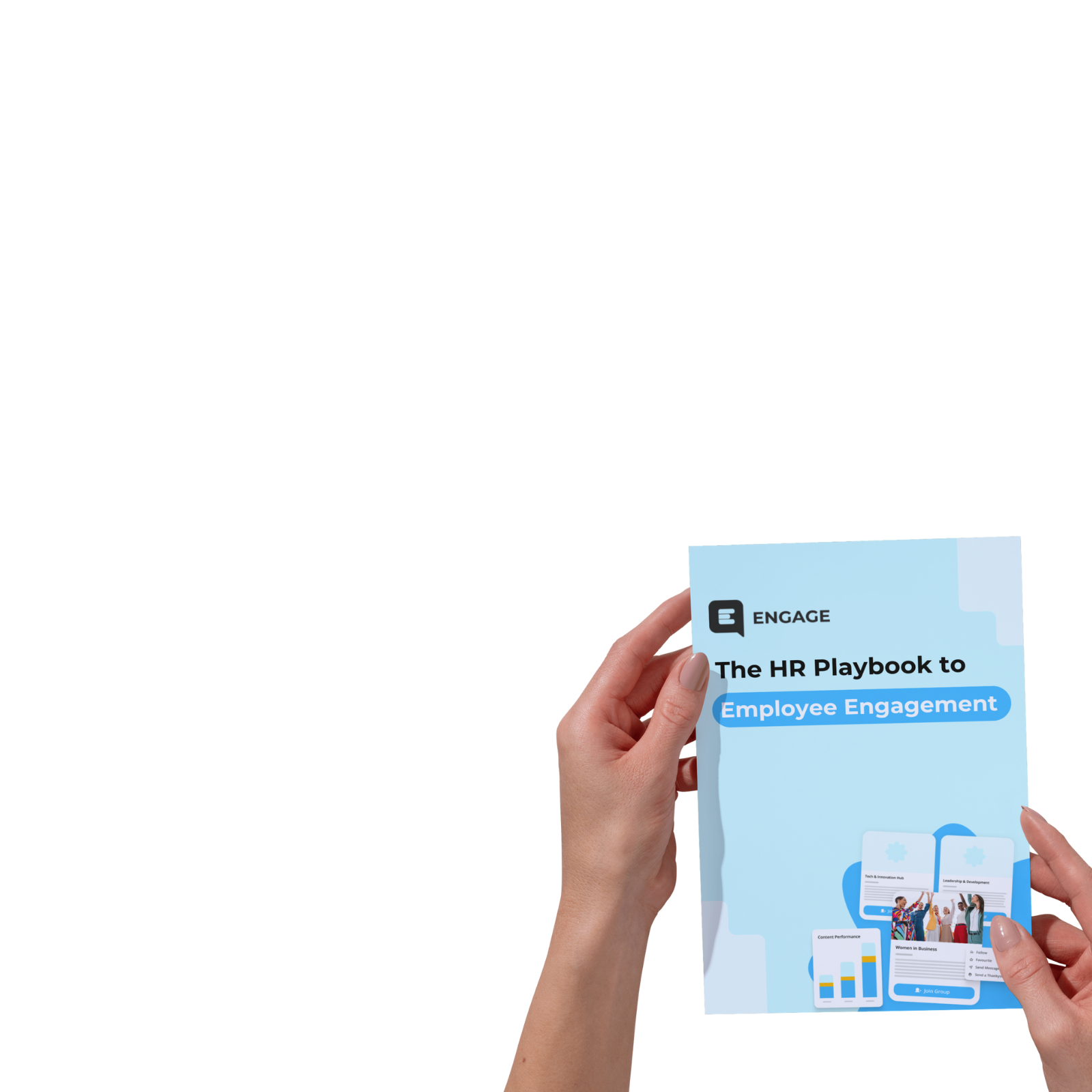 hands holding a card