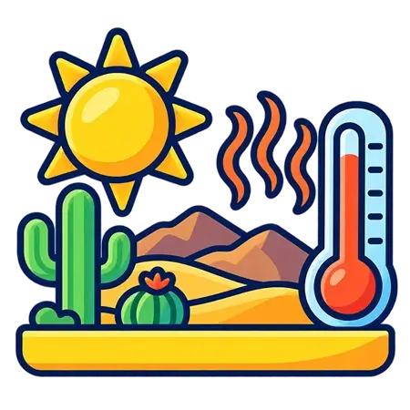 Desert heat and summer moving