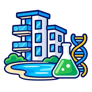 Condos, lagoon and biotech corridor