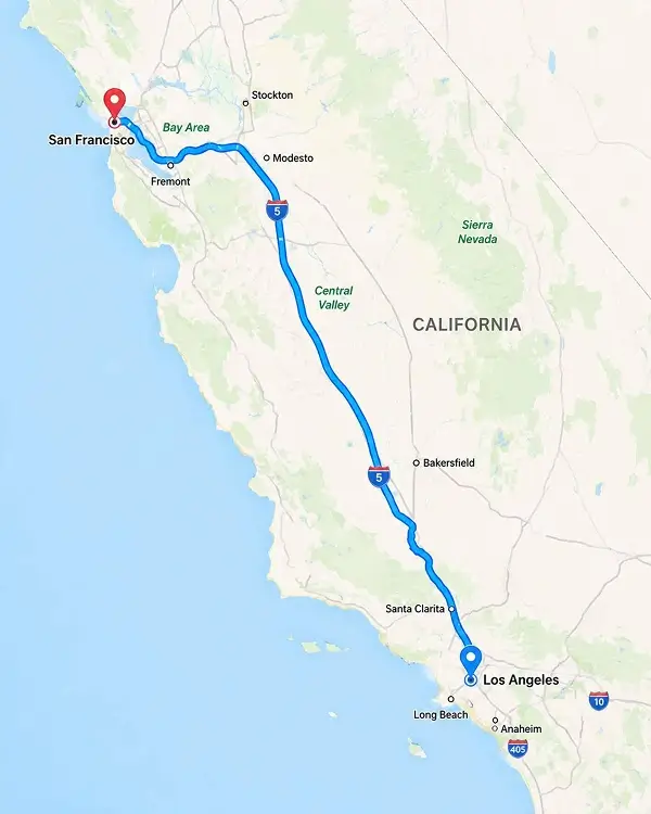 Moving from Los Angeles to San Francisco