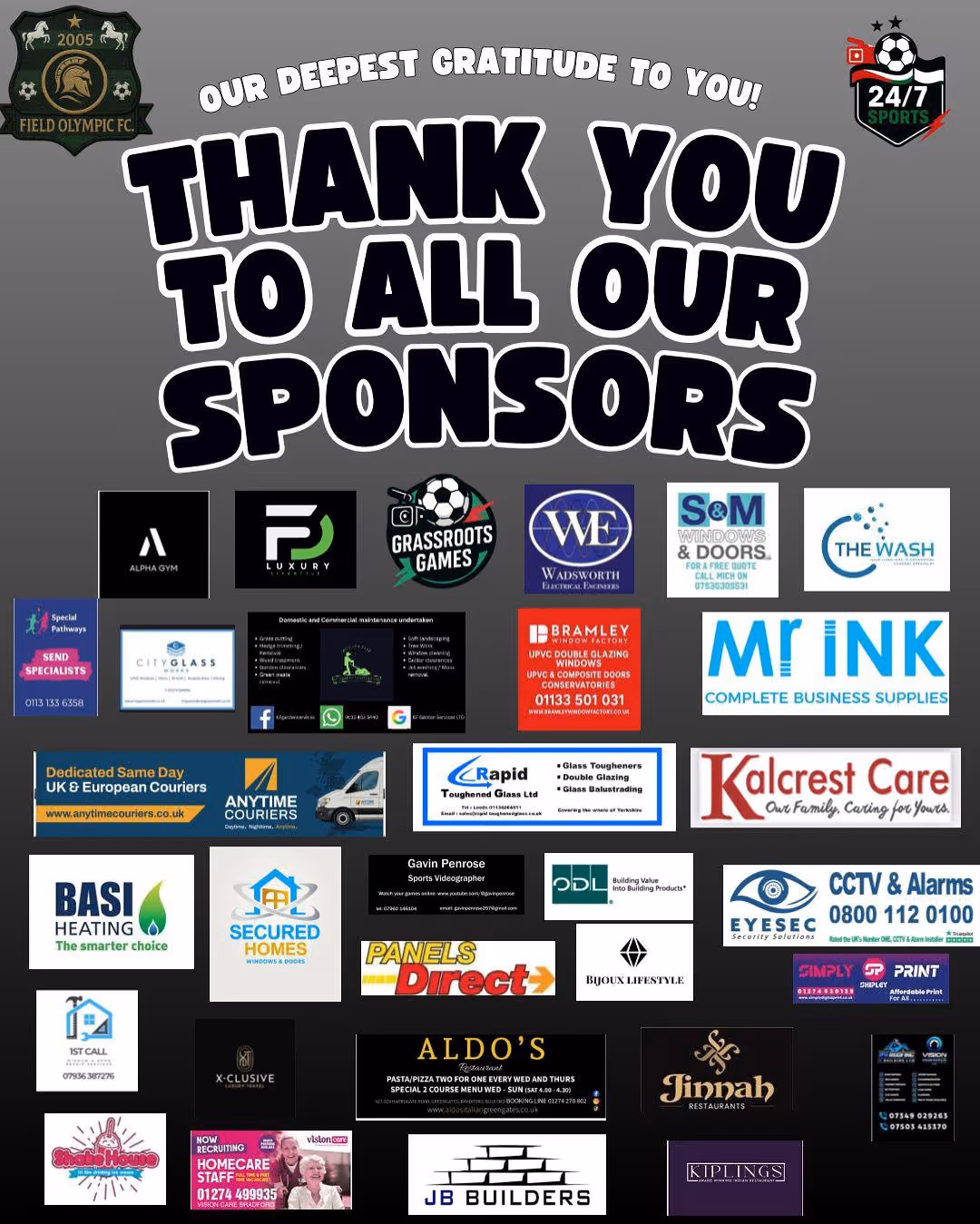 Field Olympic FC Sponsors