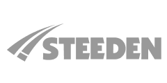 Steeden brand logo with stylized three stripes to the left of the text.