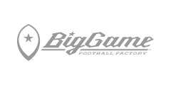 Big Game Football Factory logo with a location pin featuring a star inside.
