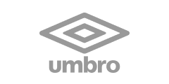 Umbro sportswear brand logo featuring two interlocking diamonds above the word 'umbro'.