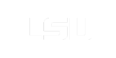 White LSU logo on transparent background.