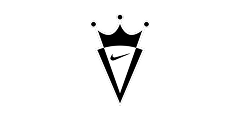 Nike Crown logo featuring a stylized black and white crown with the Nike swoosh inside.