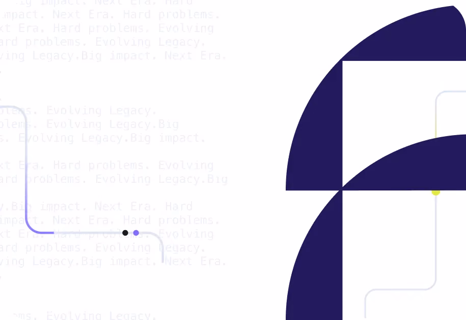 Focused Labs branded graphic with large F logo and repeating tagline text on white background