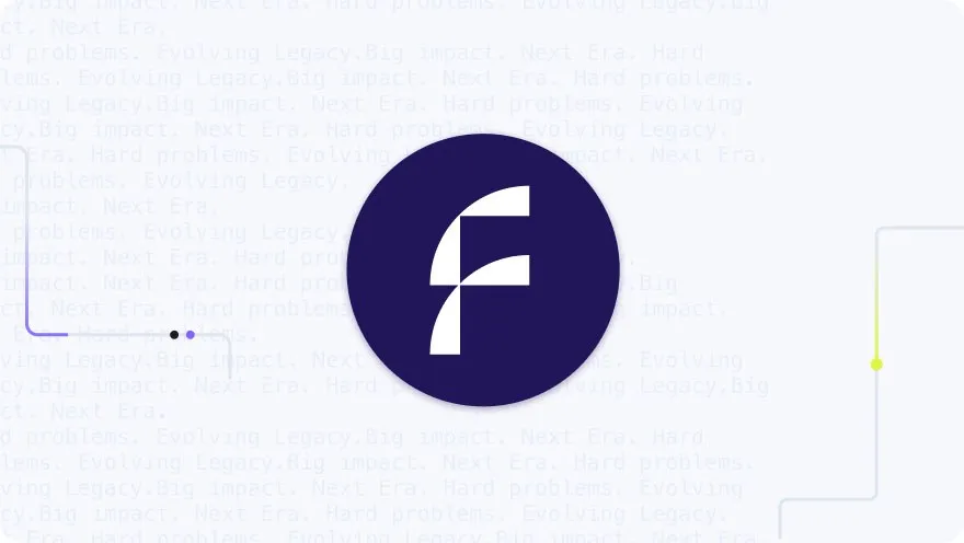 Focused Labs logo with repeating tagline text: Big impact, Hard problems, Evolving Legacy, Next Era