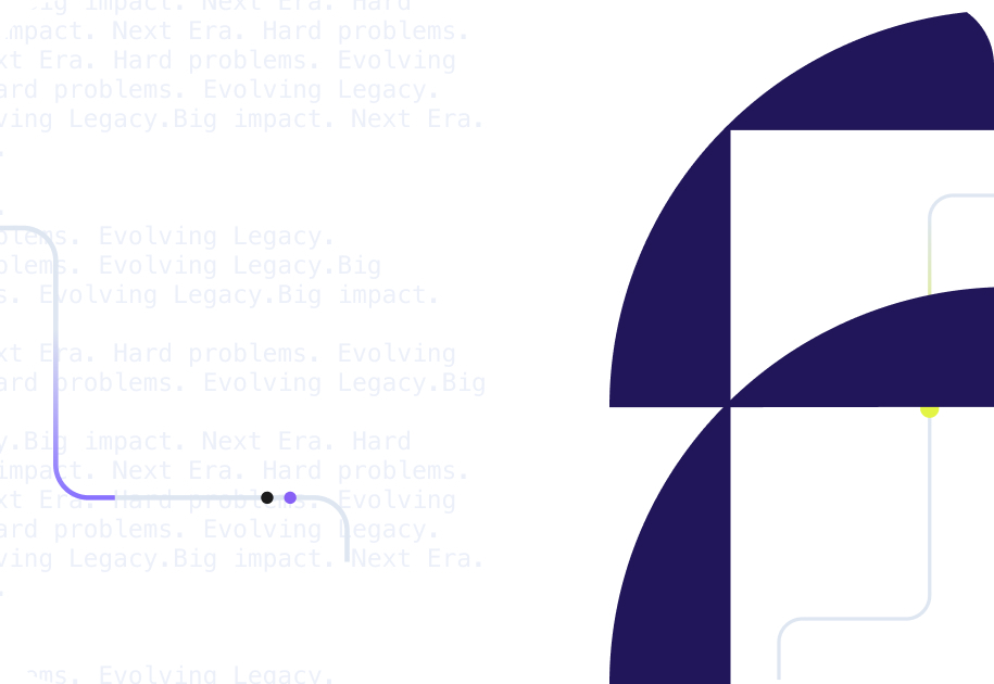 Focused Labs branded graphic with large F logo and repeating tagline text on white background
