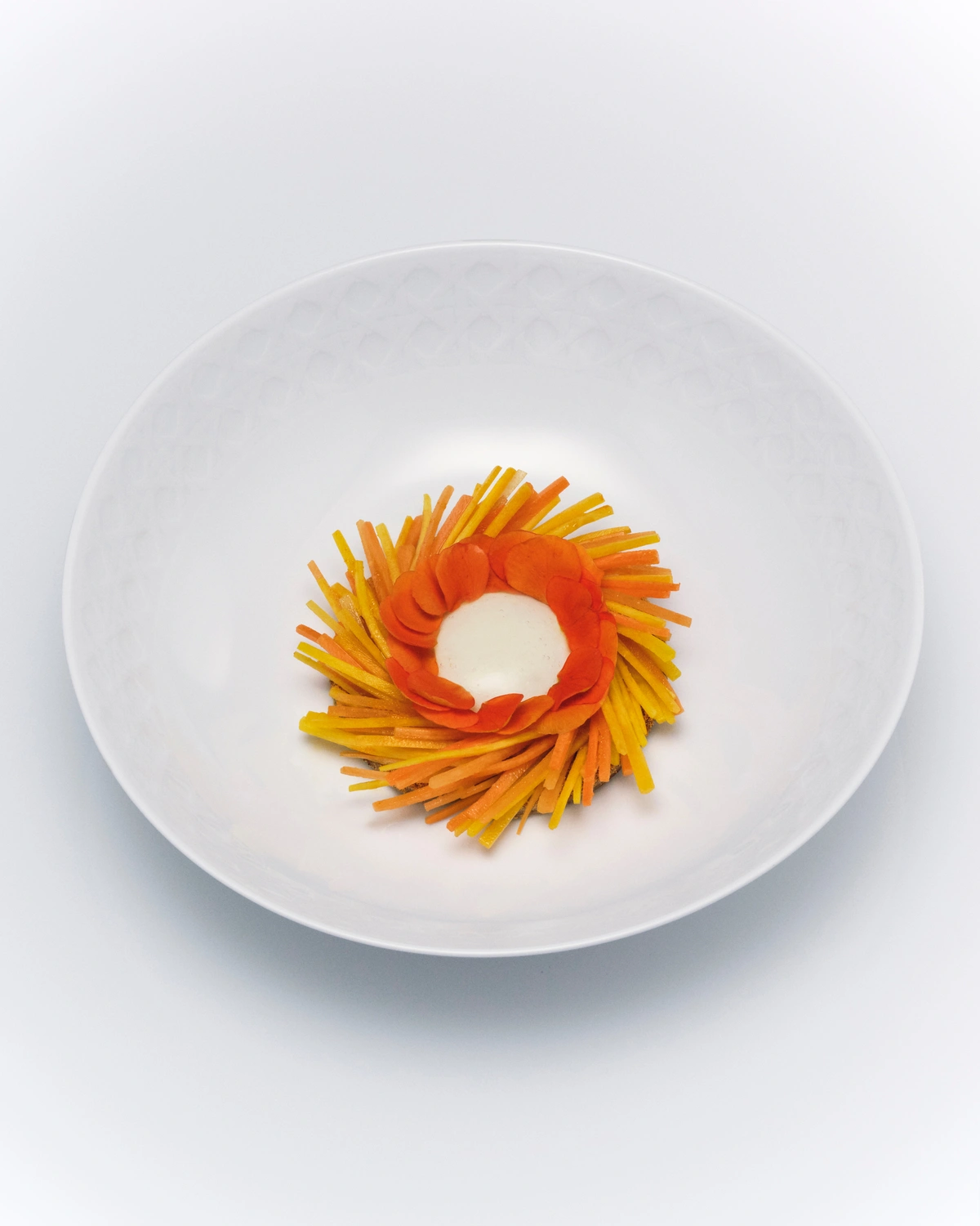 Graphic Gastronomic Creation with Vegetables at Café Dior