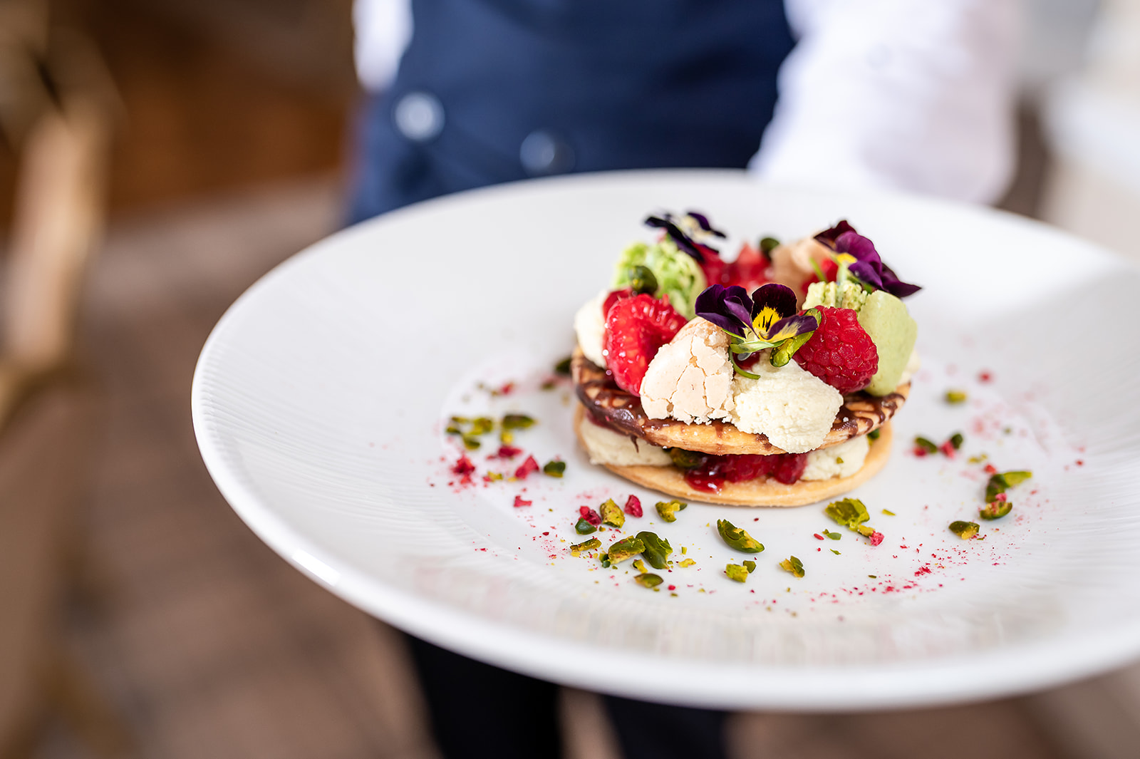 Gourmet dining dish at Manchester Hall