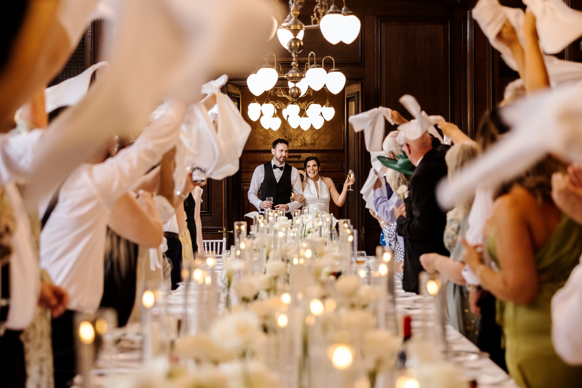 Wedding couple at Manchester Hall