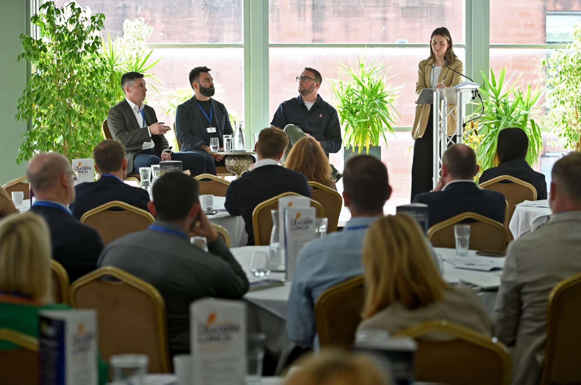 Professional corporate gathering in Manchester Hall grand surroundings