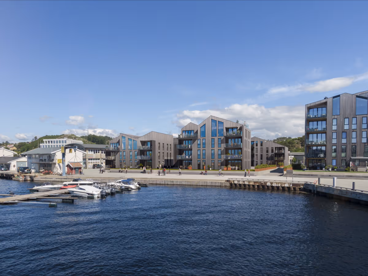 3D-illustrasjon av Slippen 2.