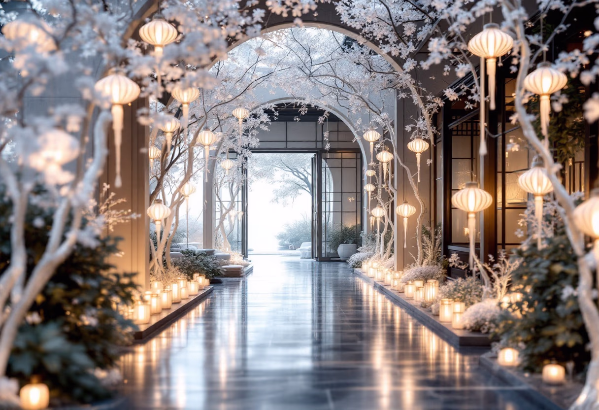 image of welcoming restaurant entrance (for a chinese restaurant)