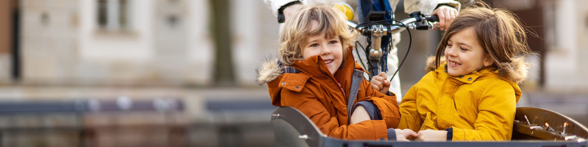 Kinderen in bakfiets