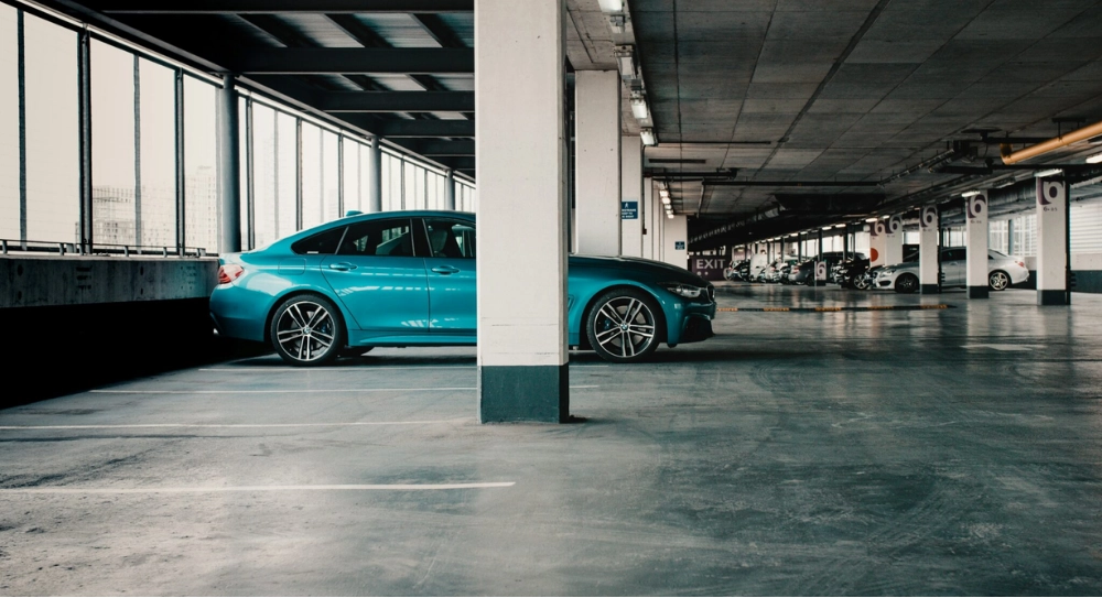 Auto in een Q-park